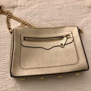 REBECCA MINKOFF GOLD CROSSBODY